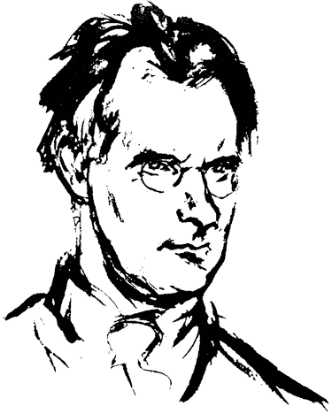 Sean O'Casey, drawing by Evan Walters, late 1920s