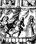One of the earliest printed views of a Jaconean stage performance, c 1630