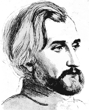 Ivan Turgenev drawn by Pauline Viardot