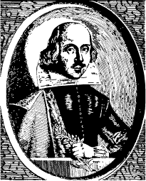 W Marshall portrait of William Shakespeare