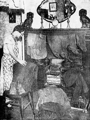 A Collier's Wife drying pit clothes, 1922