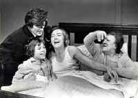 John Rees, Kimberly Isles, Eileen Atkins, and Madoline Thomas in Peter Gill's 1969 production of A Sleepers' Den.