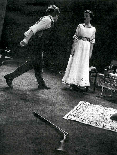 John Light and Justine Wadell in The Seagull. Photo: Neil Libbert