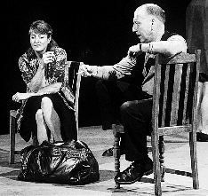 Susan Brown as kindly Marge and Kenneth Cranham as the former priest, Michael, in Cardiff East. Photograph: MARILYN KINGWILL