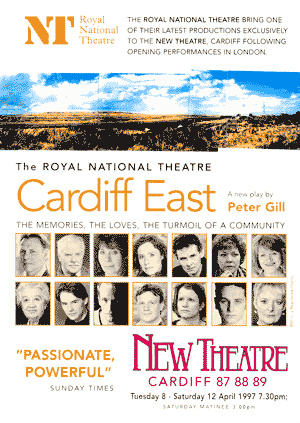 Cardiff East poster, for New Theatre, Cardiff