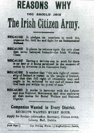 Reasons why you should join the Irish Citizen Army