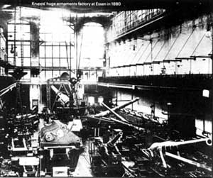 Krupp's huge armaments factory at Essen 1880