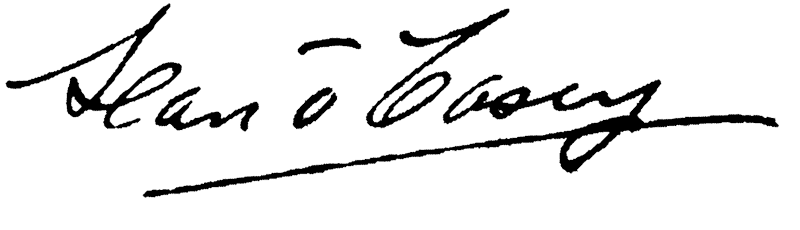 Sean O'Casey's signature