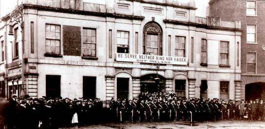 Irish Citizen Army outside Union headquarters