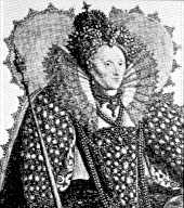 Portrait of Queen Elizabeth I, c 1603, by Crispin van de Passe.